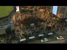 Protesters gather in Madrid to demand the release of jailed rapper Pablo Hasel