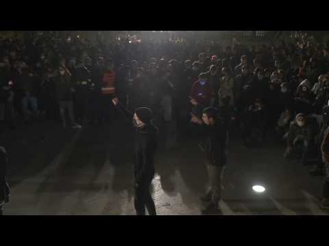 Hundreds protest in Barcelona against arrest of Spanish rapper Pablo Hasel