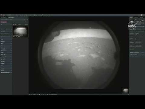 NASA's Perseverance rover sends its first two images of Mars