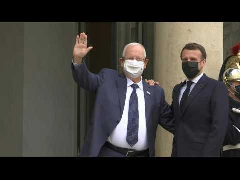 Macron welcomes Israel's president Rivlin for Iran talks