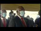 South Africa's Ramaphosa, Zuma arrive for Zulu king memorial