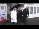 Italian President Mattarella arrives at Rome hospital for his Covid-19 jab
