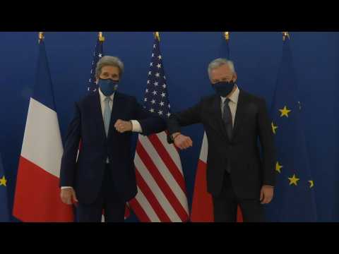 US climate envoy Kerry meets French finance minister in Paris