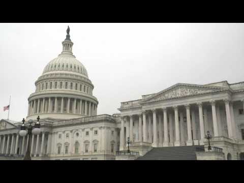 Scene outside US Capitol ahead of impeachment trial's third day