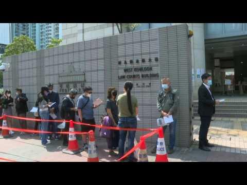 Hong Kong democracy supporters at court as dissidents' hearing resumes