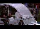 Pope arrives to celebrate largest mass of historic Iraq trip