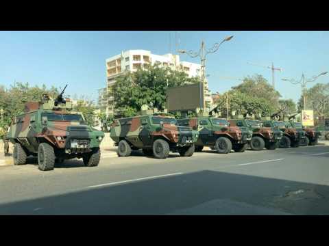 Armoured vehicles in the streets of Senegalese capital as opposition leader appears in court