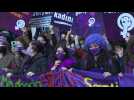 Protesters gather in Istanbul on International Women's Day
