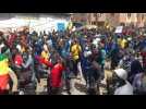 Supporters of Senegalese opposition leader Sonko rejoice at his release