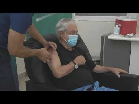 Chilean President Sebastian Pinera receives Covid-19 vaccine