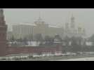 Heavy snowfall hits Moscow