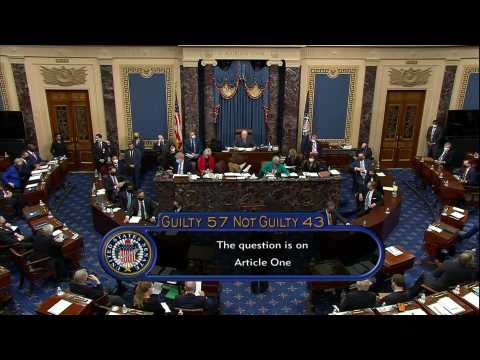 Trump acquitted in Senate impeachment trial