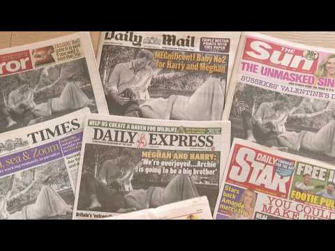 Harry &amp; Meghan baby announcement makes UK front pages