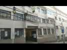 Scene outside prosecutor's office after Bolivia's ex-president Anez arrested in 'coup' probe
