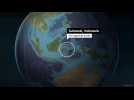 Animated map shows the epicenter of the Indonesia quake