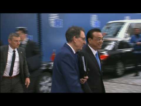 Chinese Prime Minister arrives at EU-China summit