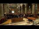 Coffin arrives at funeral for slain journalist in N.Ireland