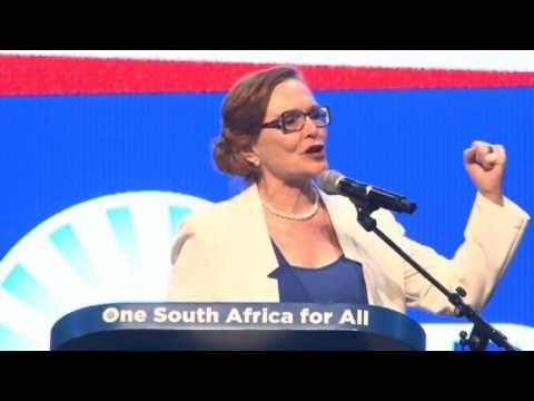 S.Africa's main opposition party DA holds rally in Cape Town