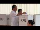 Indonesia President Widodo casts vote in general election