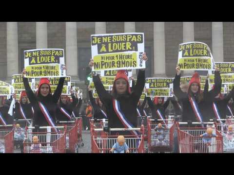 Paris: Opponents of LGBTQ rights protest on International Women's Day