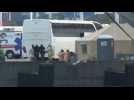 First passengers leave virus-hit cruise ship in California