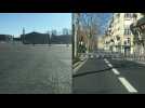 A drive through the deserted streets of Paris on seventh day of confinement