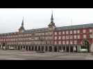 Coronavirus/Spain: Madrid's Plaza Mayor empty as residents confined to their homes