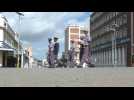 Coronavirus: Zimbabwe police patrol empty streets as lockdown begins