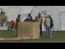 Coronavirus: relief agency sets up field hospital New York City's Central Park