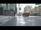 Images of almost empty Hollywood Boulevard as residents remain on lockdown