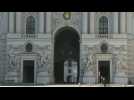 Coronavirus: Vienna's Hofburg district empty during confinement
