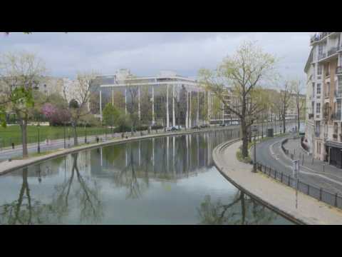 Coronavirus: Paris' Canal Saint-Martin deserted on 21st day of lockdown