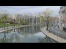 Coronavirus: Paris' Canal Saint-Martin deserted on 21st day of lockdown