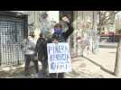 Dozens gather for May Day protest in Chile's capital despite lockdown
