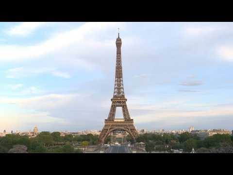 France: Eiffel Tower lights up to honor health-care workers