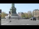 Coronavirus: Paris's Place de la Bastille near-empty on day 24 of lockdown
