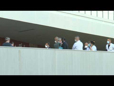 Coronavirus: Macron pays surprise visit to controversial French virus doctor