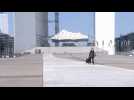 Coronavirus: Paris business district La Defense deserted on 25th day of confinement