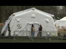 Central Park field hospital prepares to open and treat first patients
