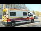 Coronavirus: Ambulances transfer patients to Paris-Austerlitz station