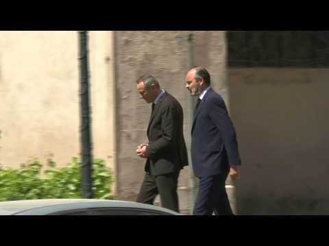 French PM Philippe makes surprise visit to Strasbourg hospital