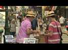 Residents shop in central Paris on 41st day of confinement