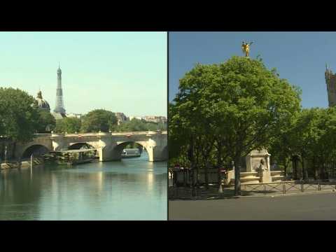 Central Paris deserted on 41st day of confinement