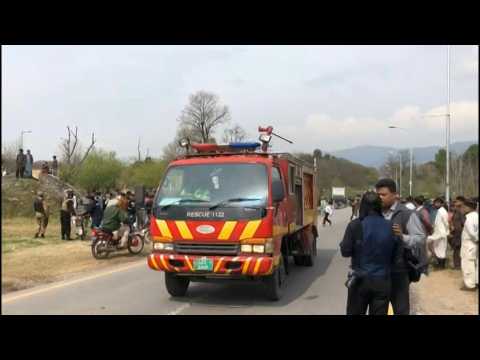 Fighter jet crashes in Pakistan capital during parade rehearsal