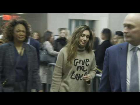 Lawyers and plaintiff Jessica Mann arrive at court for Weinstein sentencing
