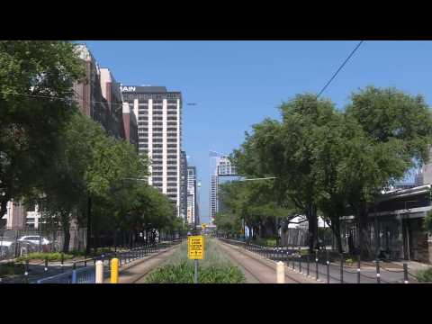 Largely deserted streets on day two of Houston stay-at-home order
