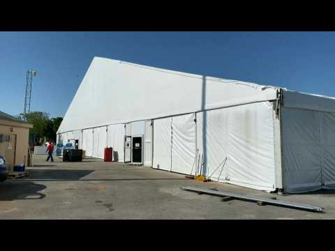 Coronavirus: 250-bed field hospital set up at Miami-Dade county fairground