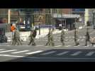 Coronavirus: National Guard members at Javits Center field hospital