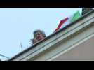 Italians in Rome sing 'Bella Ciao' as virus lockdown continues