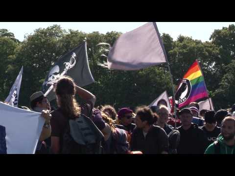 Climate activists gather to blockade German coal mine